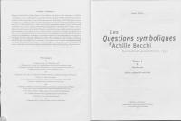 Les Questions symboliques d'Achille Bocchi [1: Introduction et edition critique du texte latin]
 9782869063808, 9782753539921