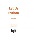 Let Us Python [3 ed.]