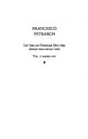 Letters on Familiar Matters (Rerum familiarium libri), Volume 1
 1599100002, 9781599100005