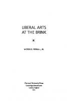 Liberal Arts at the Brink
 9780674060883
