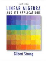 Linear Algebra and Its Applications, 4th Edition [4 ed.]
 0030105676, 9780030105678