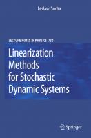 Linearization Methods for Stochastic Dynamic Systems
 9783540729976, 3540729976