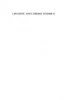 Linguistic and Literary Studies: Volume 2 Descriptive Linguistics
 9783110800432, 9789027977274