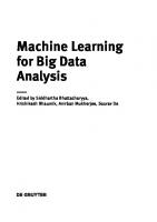 Machine Learning for Big Data Analysis
 9783110551433, 9783110550320