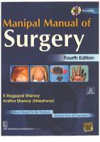 Manipal Manual of Surgery [4 ed.]
 9788123924168, 812392416X