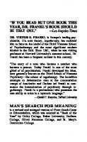 Man's Search For Meaning [Revised Ed]
 067166736X, 9780671667368