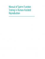Manual of Sperm Function Testing in Human Assisted Reproduction [1 ed.]
 9781108793537, 9781108878715, 2020041955, 2020041956, 1108793533, 9781108881890