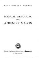 Manual Ortodoxo Del Aprendiz Mason