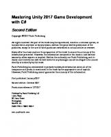 Mastering Unity 2017 Game Development with C# - Second Edition [2 ed.]
 1788479831, 9781788479837