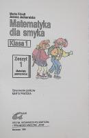 Matematyka dla smyka. Klasa 1 [Zeszyt 1]
 8385207333