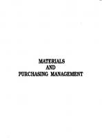 Materials and Purchasing Management [1 ed.]
 9789350432419, 9788183188715