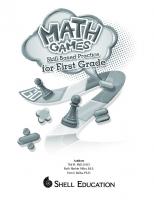 Math Games: Skill-Based Practice for First Grade [1 ed.]
 9781425896096, 9781425812881