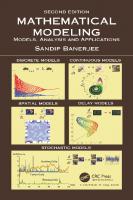 Mathematical Modeling: Models, Analysis and Applications [2 ed.]
 1138495948, 9781138495944, 9781032124353, 9781351022941