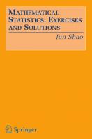 Mathematical Statistics: Exercises and Solutions
 0387249702, 9780387249704