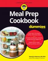 Meal Prep Cookbook For Dummies [1 ed.]
 1119814987, 9781119814986