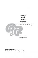 Mean and Lowly Things: Snakes, Science, and Survival in the Congo
 9780674039025