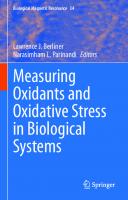Measuring Oxidants and Oxidative Stress in Biological Systems [1st ed.]
 9783030473174, 9783030473181