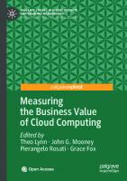 Measuring the Business Value of Cloud Computing [1st ed.]
 9783030431976, 9783030431983