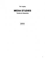 Media Studies: Theories and Approaches
 9781842434062, 1842434063