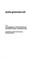 Memorization and the Compound-Phrase Distinction: An Investigation of Complex Constructions in German, French and English
 9783110570861, 9783110568622