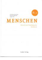 Menschen Deutsch als Fremdsprache - Kursbuch B1.1
 9783193019035