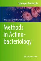 Methods in Actinobacteriology (Springer Protocols Handbooks)
 1071617273, 9781071617274