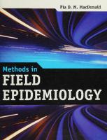 Methods in Field Epidemiology [1 ed.]
 0763784591, 9780763784591