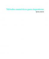 Métodos Numéricos para Ingenieros [5 ed.]
 9789701061145; 9701061144
