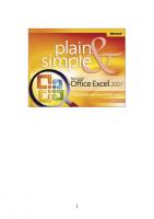Microsoft® Office Excel® 2007 Plain & Simple [1 ed.]
