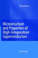 Microstructure and Properties of High-Temperature Superconductors
 3540709762, 9783540709763