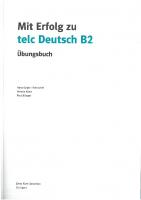 MIT Erfolg Zu Telc Deutsch B2 - Zertifikat Deutsch Plus: Übungsbuch (German Edition)
 3126768040, 9783126768047
