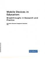 Mobile devices in education: breakthroughs in research and practice /
 9781799817574, 9781799817581