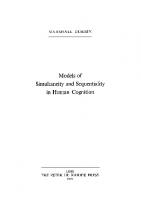 Models of Simultaneity and Sequentiality in Human Cognition [Reprint 2020 ed.]
 9783112327562, 9783112327555