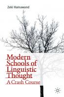 Modern Schools of Linguistic Thought: A Crash Course [1st ed.]
 9783030425760, 9783030425777