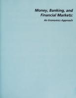 Money, Banking, and Financial Markets: An Economics Approach
 0395643953