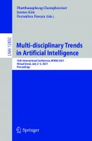 Multi-disciplinary Trends in Artificial Intelligence: 14th International Conference, MIWAI 2021, Virtual Event, July 2–3, 2021, Proceedings (Lecture Notes in Computer Science)
 3030802523, 9783030802523