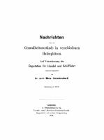 Nachrichten über die Gesundheitszustände in verschiedenen Hafenplätzen: Heft 7 [Reprint 2022 ed.]
 9783112680667