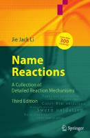 Name Reactions: A Collection of Detailed Mechanisms and Synthetic Applications [3 ed.]
 3540300317, 9783540300311