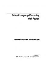 Natural language processing with Python
 9780596516499, 2922952983, 0596516495