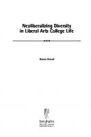 Neoliberalizing Diversity in Liberal Arts College Life
 9781800731776