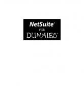 NetSuite For Dummies [1 ed.]
 9780470191071