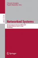 Networked Systems: 8th International Conference, NETYS 2020, Marrakech, Morocco, June 3–5, 2020, Proceedings (Computer Communication Networks and Telecommunications)
 3030670864, 9783030670863