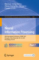 Neural Information Processing: 30th International Conference, ICONIP 2023, Changsha, China, November 20–23, 2023, Proceedings, Part VII (Communications in Computer and Information Science)
 9819981255, 9789819981250