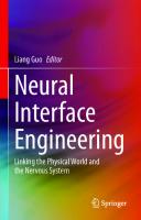 Neural Interface Engineering
 3030418537, 9783030418533