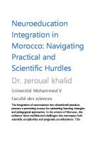 Neuroeducation Integration in Morocco Navigating Practical and Scientific Hurdles