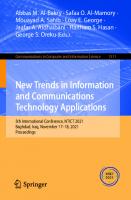 New Trends in Information and Communications Technology Applications: 5th International Conference, NTICT 2021, Baghdad, Iraq, November 17–18, 2021, ... in Computer and Information Science)
 3030934160, 9783030934163