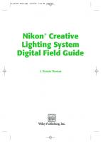 Nikon Creative Lighting System Digital Field Guide
 9780470045275, 0470045272