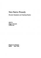 Non-Native Prosody: Phonetic Description and Teaching Practice
 9783110198751, 9783110195248