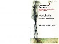 Nonbinary: A Feminist Autotheory [1 ed.]
 9781009278645, 9781009278676