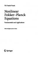 Nonlinear Fokker-Planck equations: fundamentals and applications [1 ed.]
 3540212647, 9783540212645